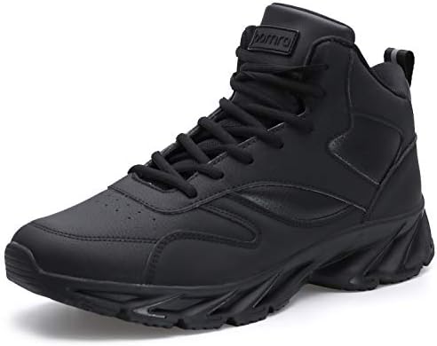 Men's High Top Shoes Basketball Sneakers, Black
