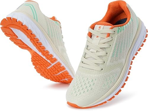 Whitin Men's Running Shoes Workout Sneakers, Beige