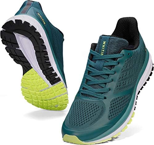 Whitin Men's Running Shoes Workout Sneakers, Blackish Green