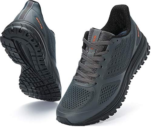 Whitin Men's Running Shoes Workout Sneakers, Dark Grey