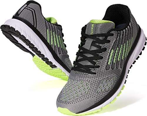 Whitin Men's Running Shoes Workout Sneakers, Grey Green