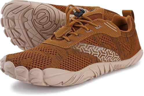 Women's Trail Running Barefoot Shoes Zero Drop, Brown