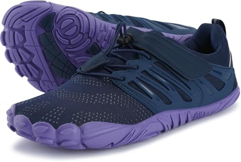 Women's Trail Running Barefoot Shoes Zero Drop, Dark Purple