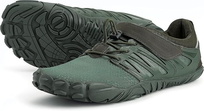 Women's Trail Running Barefoot Shoes Zero Drop, Green
