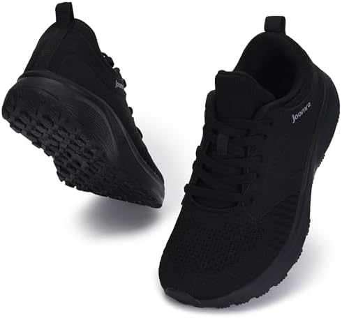 Women's Wide Walking Tennis Shoes for Gym Running Exerc…, Black